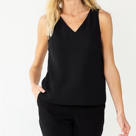 V neck woken blouse - Picture 1 of 2